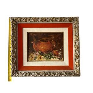 Vintage Nora Lee Craig Oil On Canvas Board Signed Dated 1966 Framed Unique